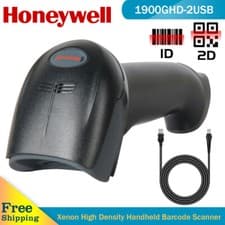 Image of Honeywell Xenon 1900GHD High-Density Handheld USB 2D Barcode Scanner Reader
