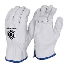 Image of Beeswift Unlined Drivers Gloves Grey L (Pack of 10) QUDGPHNL