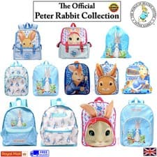 Image of Kids Plush Peter Rabbit Character Backpack Lily Bobtail Back to School Bags