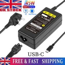 Image of 45W USB-C Type-C AC Adapter Laptop Charger for HP Chromebook X360 14 G5 14-CA000