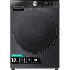 Image of Hisense WF5S1245BB 12kg 1400rpm Smart Washing Machine in Black 53751