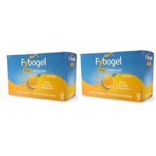 Image of 2x Fybogel Orange Sachets 60 Pack Ispaghula Husk Fibre Drink Constipation Relief