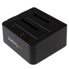 Image of StarTech Dual-Bay USB 3.2 Gen 2 to SATA Hard Drive Docking Station USB 10Gbps...