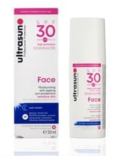 Image of Ultrasun Face Anti-Ageing Sun Protection SPF 30 50ml Sensitive Skin Sunscreen