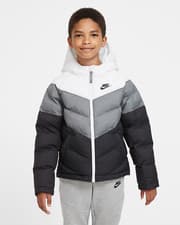 Image of Nike Sportswear Old Kids Synthetic-Fill Jacket White Grey Navy CU9157 103