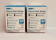 Image of GlucoRx Nexus Blood Glucose Diabetic Test Strips 2x50 (100 strips total)