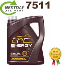 Image of MANNOL 7511 5L Energy 5W-30 Universal Engine Oil A3/B4 Ester Synthetic