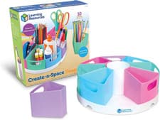 Image of Learning Resources Create-a-Space Storage Center, 10 Piece Set - Pastel Colors