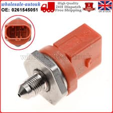Image of Fuel Pressure Rail Sensor For VAG VW Audi Seat Skoda FSI TSI TFSI 1.2 1.4 1.8