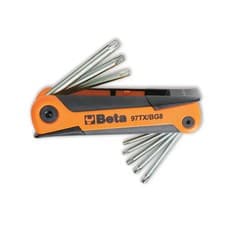 Image of Beta Multi-Use TorX Keys 8PZ (Kit: T9/T10/T15/T20/T25/T27/T30/T40) Black