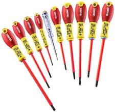 Image of Expert By Facom 10PC Insulated Screwdriver Set E160912 Phillips | Pozi