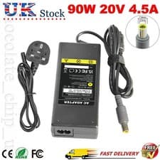 Image of For Lenovo ThinkPad mains Adapter Charger 90W X200 X201 X220 X230 T400 X61 UK