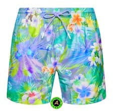 Image of BOSS Men's Piranha Floral Quick Dry Logo Swim Shorts
