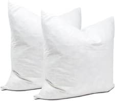 Image of Cushion Square Duck Feather Filled Scatter Cotton Cushions 65x65cm Easy Care
