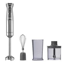 Image of 3-in-1 200W Cordless Pro Hand Blender Set USB Recharge with Whisk Chopper & Jug
