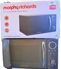 Image of Morphy Richards P90D23EL-B8/H 23L 900W Digital Microwave Black Mirror Finish