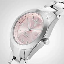 Image of Vivienne Westwood Ladies' Pink Dial & Stainless Steel Bracelet Watch