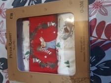 Image of TU Peter Rabbit Christmas 4 Piece Gift Set 0 - 3 months New With Tags