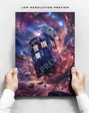 Image of Doctor Who - The Tardis - A3 Poster Print
