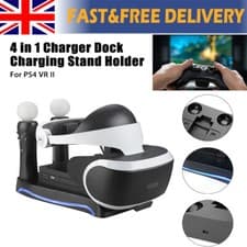 Image of Charging Dock For PS4 VR PS Move Game Controller Charger Station Stand Holder UK