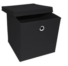 Image of Foldable Storage Boxes with Lid Collapsible Home Clothes Organizer Fabric Cube