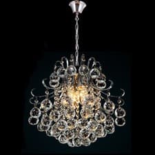 Image of Genuine K9 Crystal Chandelier Ball Drop Ceiling Light Pendant/Flush 3/4/6 Bulbs