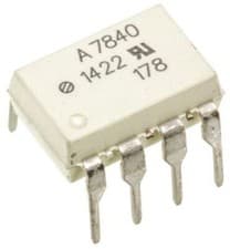 Image of 1 x 1 x Broadcom HCPL-7840-000E Transistor Output Optocoupler, Through Hole, 8-P