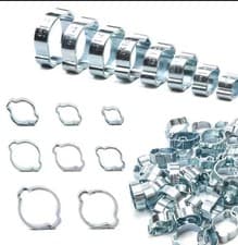 Image of Double Ear O Clips Stainless Steel, Pure Water , Water , Air , Fuel (8pcs)