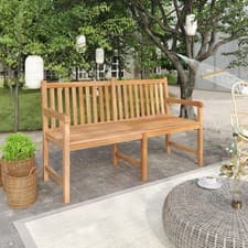 Image of Garden Bench 150 cm Solid Teak Wood