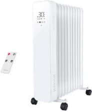 Image of 11-Fin Oil-Filled Radiator Heater with Touchscreen & Remote Control by Nuovva