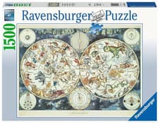 Image of World Map of Fantastic Beasts - 1500 pieces puzzle