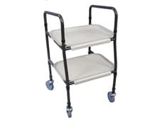 Image of Aidapt Sturdy Height Adjustable Strolley Trolley with Easy Removable Trays