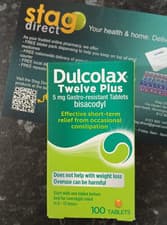 Image of Dulcolax 12+ Gastro-Resistant 5mg Tablets Bisacodyl (100) - RESTRICTED SUPPLY