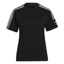 Image of ADIDAS Womens Black Adicolor Classics Regular T-Shirt UK 14 BNWT C905