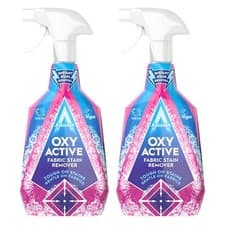 Image of 2 x Astonish Oxy Active Fabric Stain Remover Spray 750ml - Tough on Stains