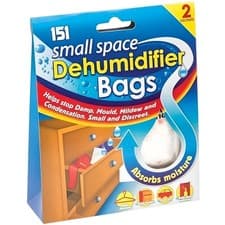Image of 151 Small Space Dehumidifier Bags 2 Pack Damp Absorber for Cupboards Cars