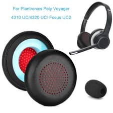 Image of Ear Pads Cushions for Plantronics Poly Voyager 4310 UC/4320 UC/Focus UC2 Headset