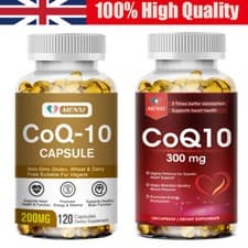Image of 200mg CoQ10 Co Enzyme Q10 120 Capsules 300mg Coenzymes – Heart Health Support