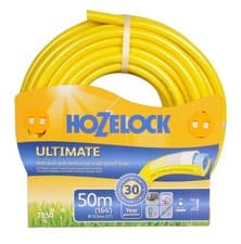 Image of Hozelock Ultimate Hose 50m Heavy Duty Anti Kink Flexible Garden Watering Pipe
