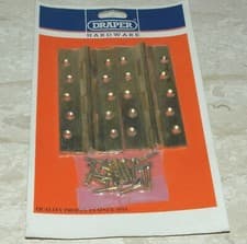 Image of 5" DRAPER Solid Brass Door/Shutter Hinges ~ NEW in Sealed Packs ~ FREEPOST
