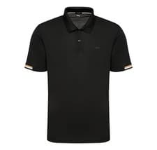 Image of BOSS Men's Cotton Pique Polo Regular Fit Parlay 147 50467113 Black Color