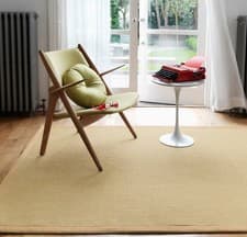 Image of Sisal Rug Natural Large 100% Sisal Rug Linen Border Anti Slip