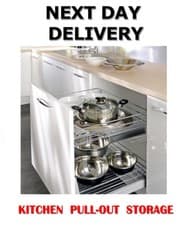 Image of KITCHEN PULL OUT BASKET SOFT CLOSE STORAGE S 400 mm ,600 mm W-2311