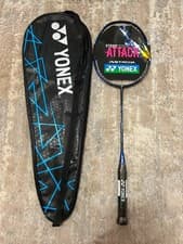 Image of Yonex Astrox 01 Clear Badminton Racket | Strung | 4UG4 | Blue/Black | Case | NEW