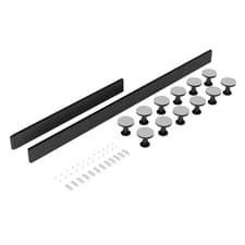 Image of Nuie 1300-1800mm Shower Tray Riser Kit Leg Set Plinth & Feet Slate Grey