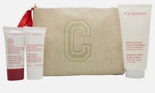 Image of CLARINS BODY CARE ESSENTIALS GIFT SET 200ML B/L + 30ML BODY SCRUB + 30ML HAND &