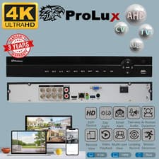Image of DVR Security System 8CH 4K PROLUX 8MP Motion Detection CCTV Outdoor PTZ UK