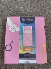 Image of Harry Potter Reversible Single Cotton Rich Duvet Set With Pillowcase 135x200cm