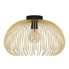 Image of Modern Black And Gold Design Ceiling Light 1 Bulb GL1648