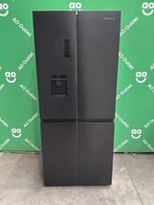 Image of Fridgemaster 79cm Frost Free American Fridge Freezer Black MQ79460DB #LF127186